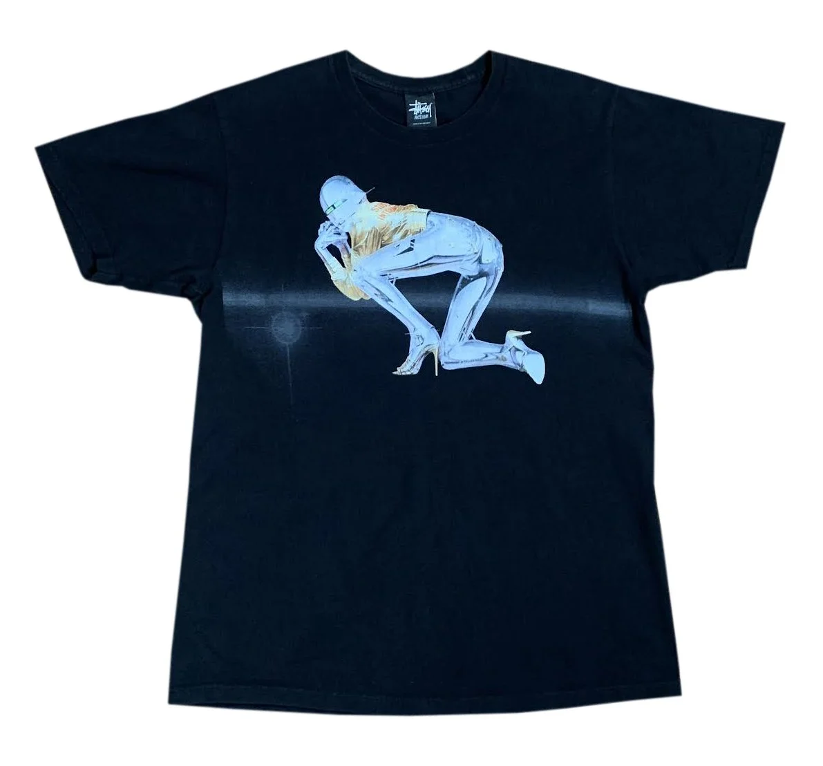 Stussy x Sorayama Robot Black T Shirt (Size M) — RootsBK